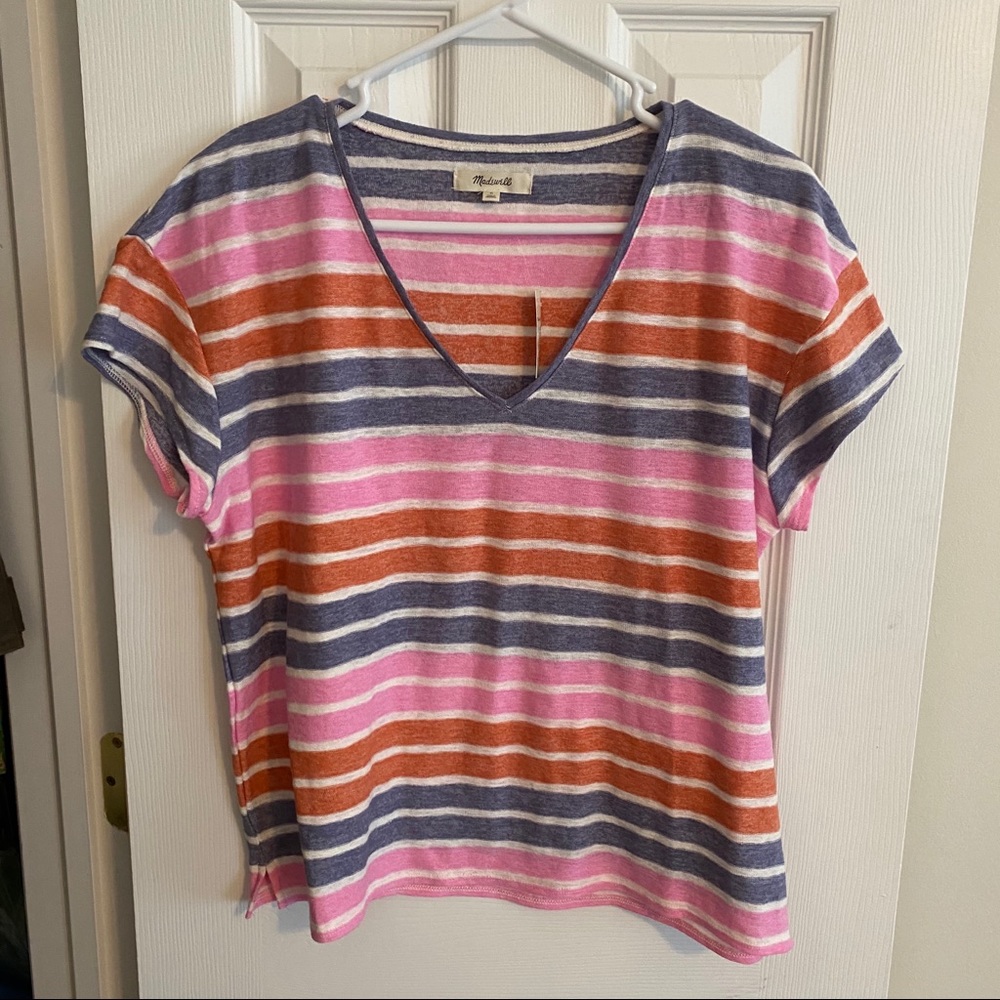 Madewell Linen Tee NWT